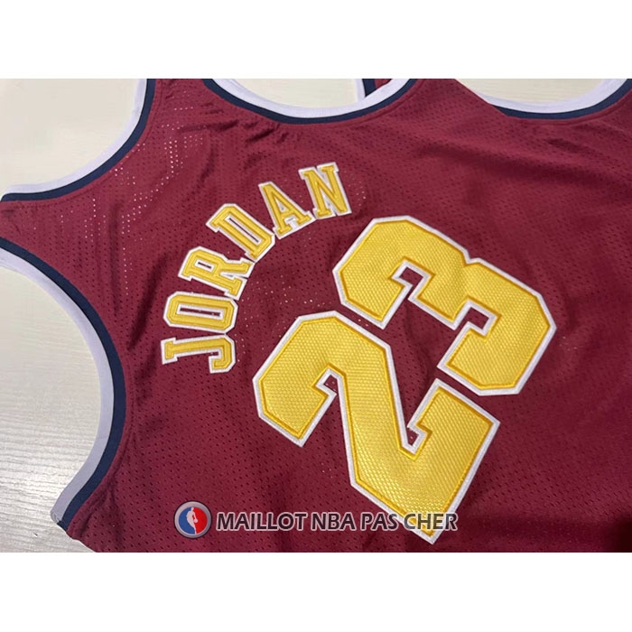 Maillot Chicago Bulls Michael Jordan NO 23 Mitchell & Ness 1996 Rouge